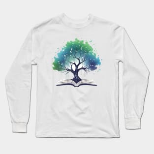 A tree from open book Long Sleeve T-Shirt